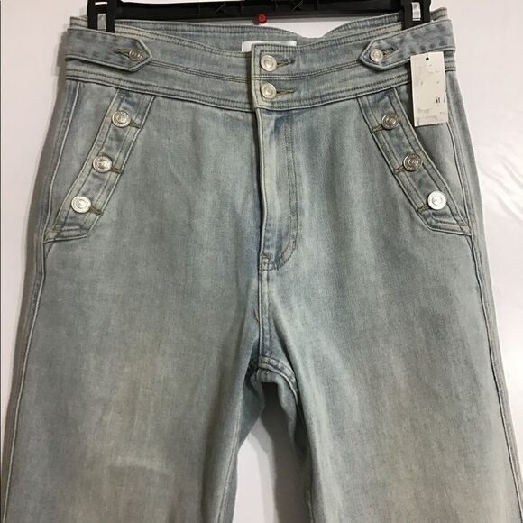 Current/Elliott High Rise Bell Bottom Flare Leg Denim Jeans Size 30 - Picture 3 of 13